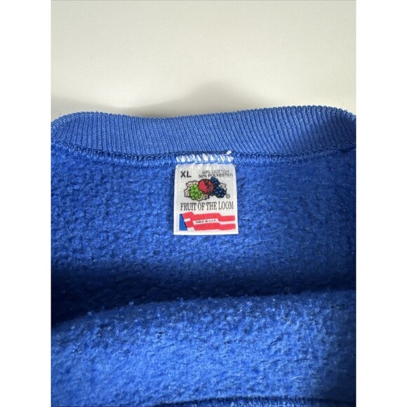 Vintage 90's Field of Dreams Baseball Movie Promo Raglan Sweatshirt Blue XL - Picture 4 of 9